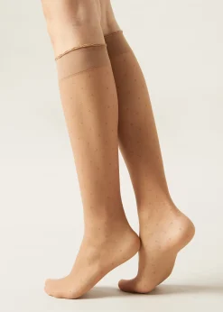 Gemusterte Kniesocken