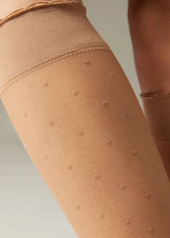 Gemusterte Kniesocken