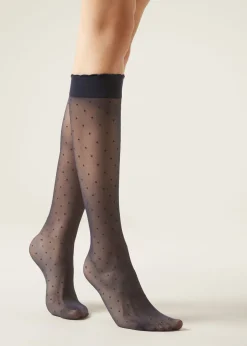 Gemusterte Kniesocken