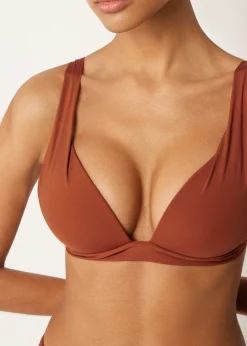 Gepolstertes Triangel-Bikinioberteil Premium Fit
