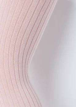Gerippte Baumwollstrumpfhose für Mädchen