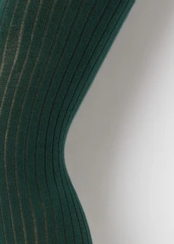 Gerippte Baumwollstrumpfhose für Mädchen