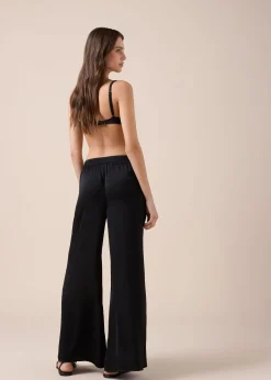 Glänzende Palazzohose