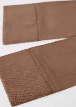 Halbtransparente Kniestrümpfe aus Mikrofaser 30 Denier