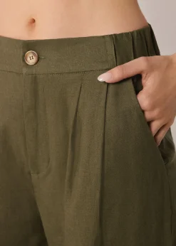 Hose aus Leinen und Viskose