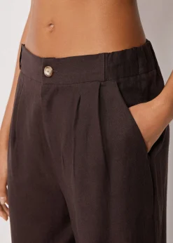 Hose aus Leinen und Viskose