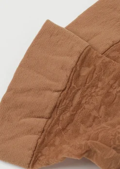 Knielange Socken aus Spitze