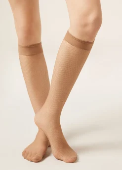 Kniestrümpfe aus Kleinem Netz
