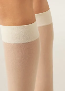 Kniestrümpfe 20 Denier mit Komfortbündchen