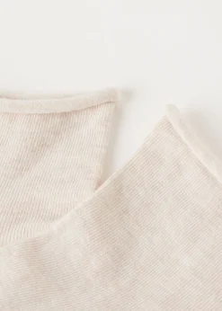 Kurze Baumwollsocken ohne Rand