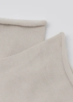 Kurze Baumwollsocken ohne Rand
