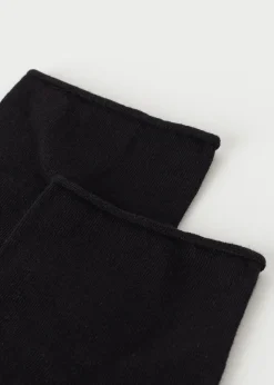 Kurze Baumwollsocken ohne Rand