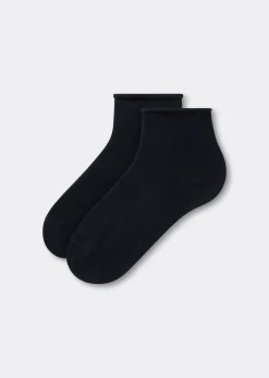 Kurze Baumwollsocken ohne Rand
