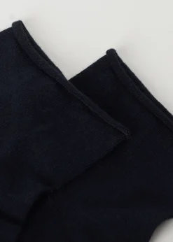 Kurze Baumwollsocken ohne Rand