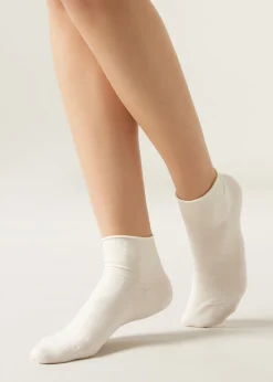 Kurze Baumwollsocken ohne Rand
