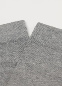 Kurze Herrensocken aus satinierter Baumwolle