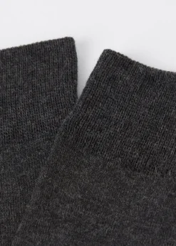 Kurze Herrensocken aus satinierter Baumwolle