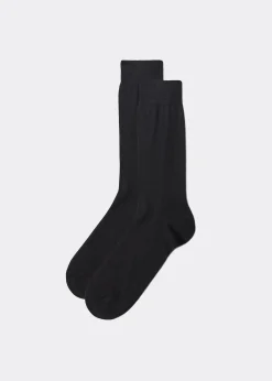 Kurze Herrensocken mit Fil d‘Ecosse