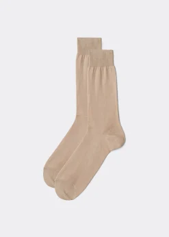 Kurze Herrensocken mit Fil d‘Ecosse