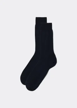 Kurze Herrensocken mit Fil d‘Ecosse