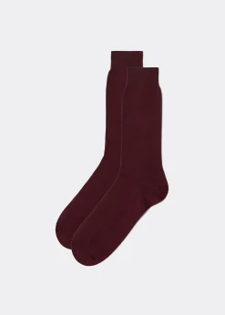 Kurze Herrensocken mit Fil d‘Ecosse