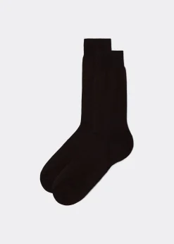 Kurze Herrensocken mit Fil d‘Ecosse