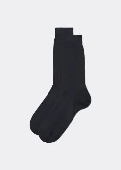 Kurze Herrensocken mit Fil d‘Ecosse