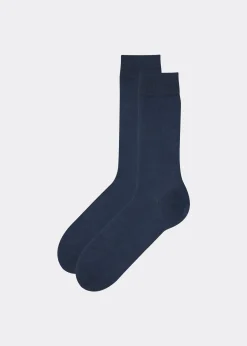 Kurze Herrensocken mit Fil d‘Ecosse