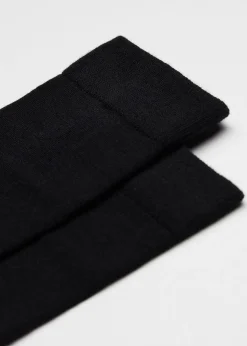 Kurze Herrensocken mit Wolle und Baumwolle
