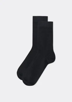 Kurze Herrensocken mit Wolle und Baumwolle