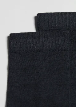 Kurze Herrensocken mit Wolle und Baumwolle