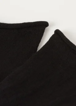 Kurze randlose Socken mit Leinen