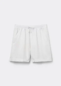 Kurze Shorts aus Leinen und Viskose
