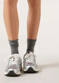 Kurze Socken mit Cashmere