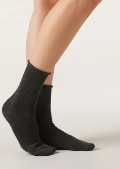 Kurze Socken mit Cashmere