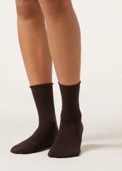 Kurze Socken mit Cashmere