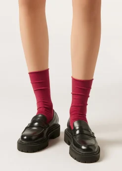 Kurze Socken mit Cashmere