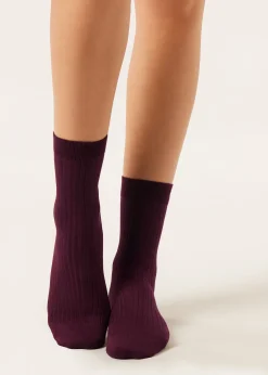 Kurze Socken mit Cashmere