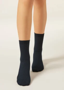 Kurze Socken mit Cashmere