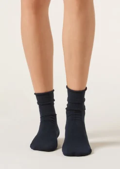 Kurze Socken mit Cashmere