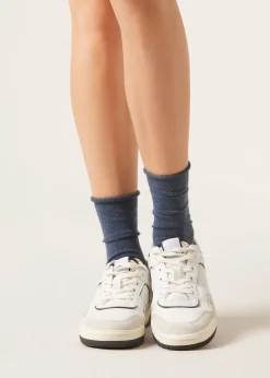 Kurze Socken mit Cashmere