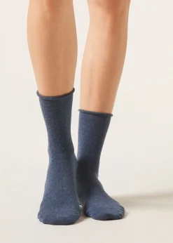 Kurze Socken mit Cashmere