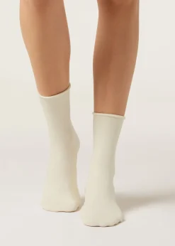 Kurze Socken mit Cashmere