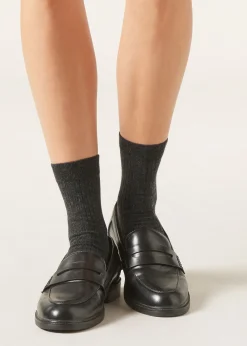 Kurze Socken mit Cashmere