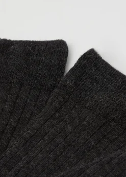 Kurze Socken mit Cashmere