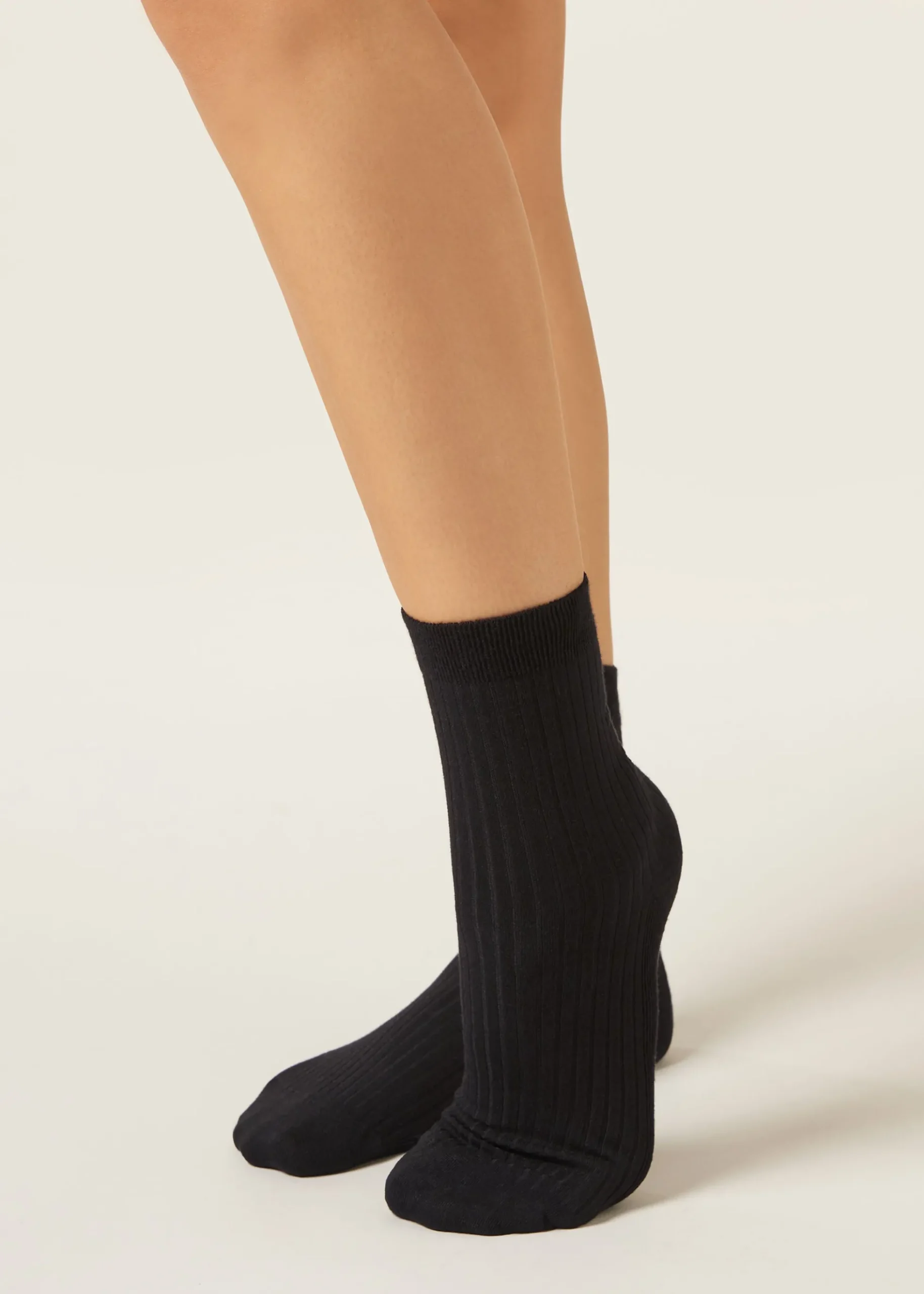 Kurze Socken mit Cashmere