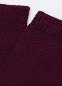 Kurze Socken mit gemustertem Rand