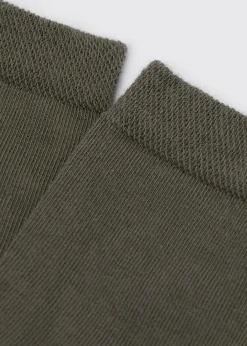 Kurze Socken mit gemustertem Rand