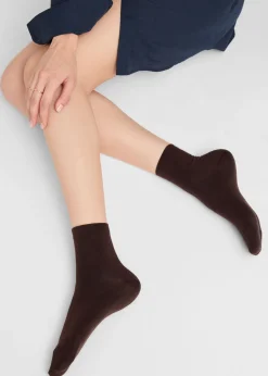 Kurze Socken mit gemustertem Rand