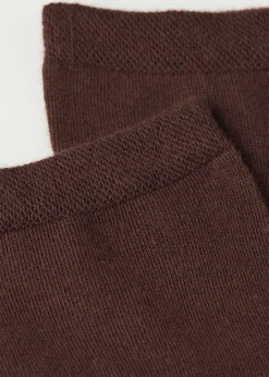 Kurze Socken mit gemustertem Rand